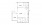 B3 - 2 bedroom floorplan layout with 2 baths and 1228 square feet.